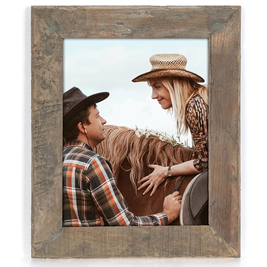 木製　大型額縁 美品 WESTERN PHOTO MOUNT #10000 Amazon.com - Rustic Picture Frame 8x10, 100% Reclaimed Wood