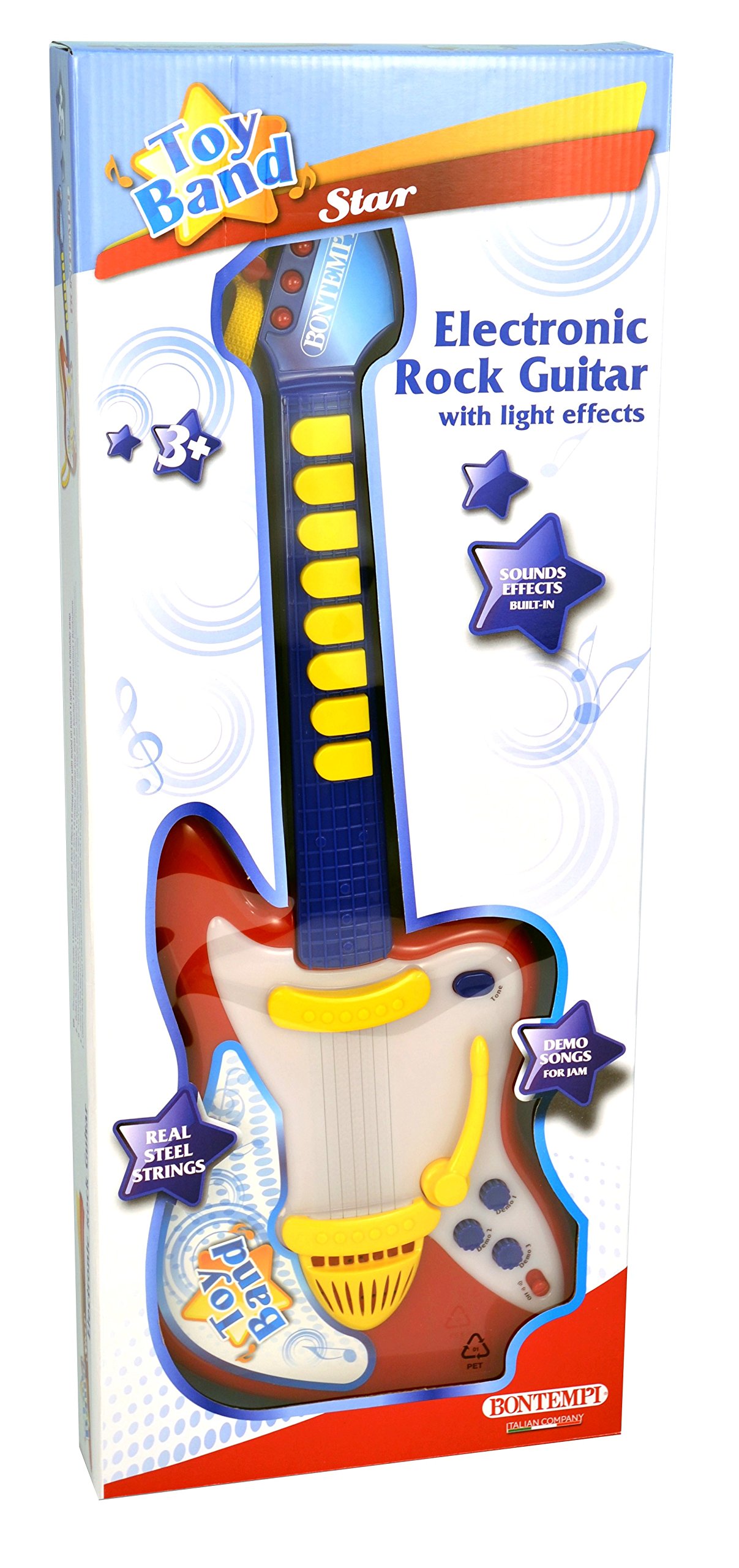 Bontempi 24 6830 Electronic Guitar With Light Effects Multi Color