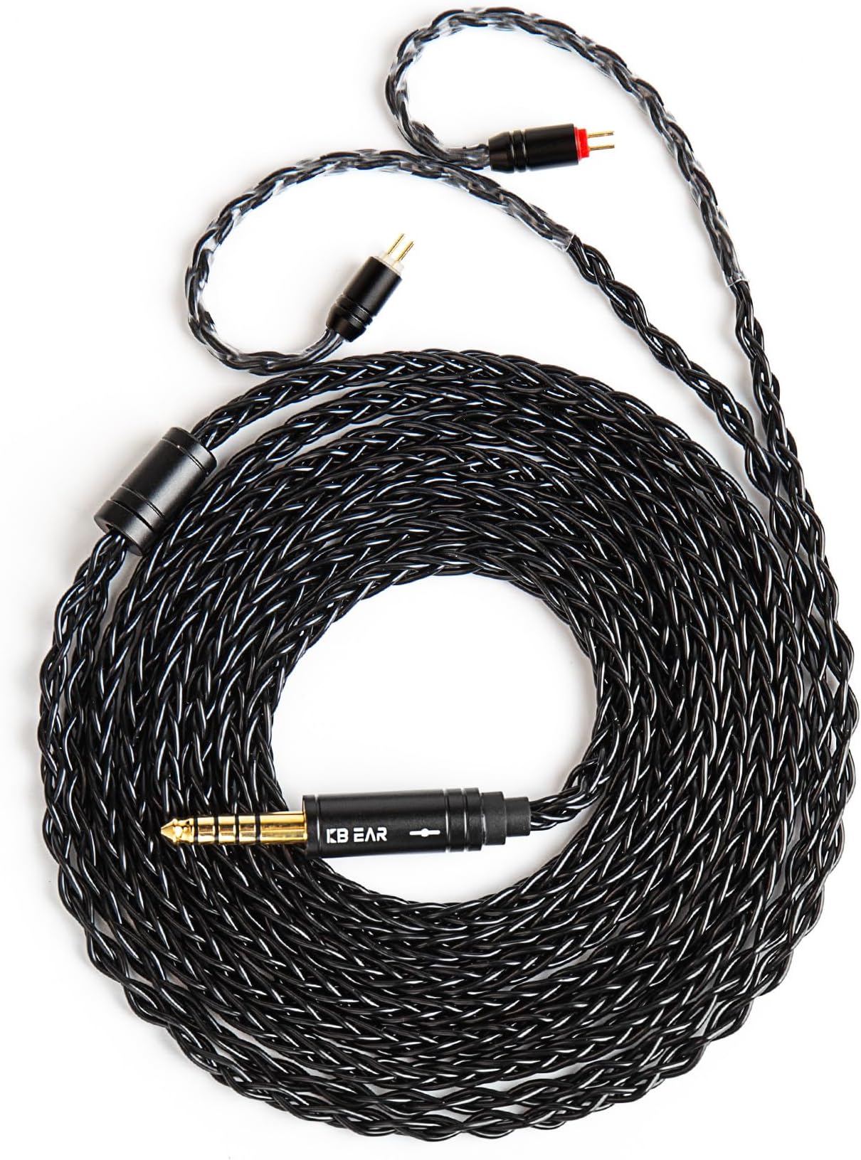 6ft 2 PIN IEM Cables 4.4mm, KBEAR ST12-Plus 3.5mm Extension Cable 4N OFC Silver-Plated IEM Cord, Earbuds Wire for Truthear Zero, Linsoul Sigmot EW100
