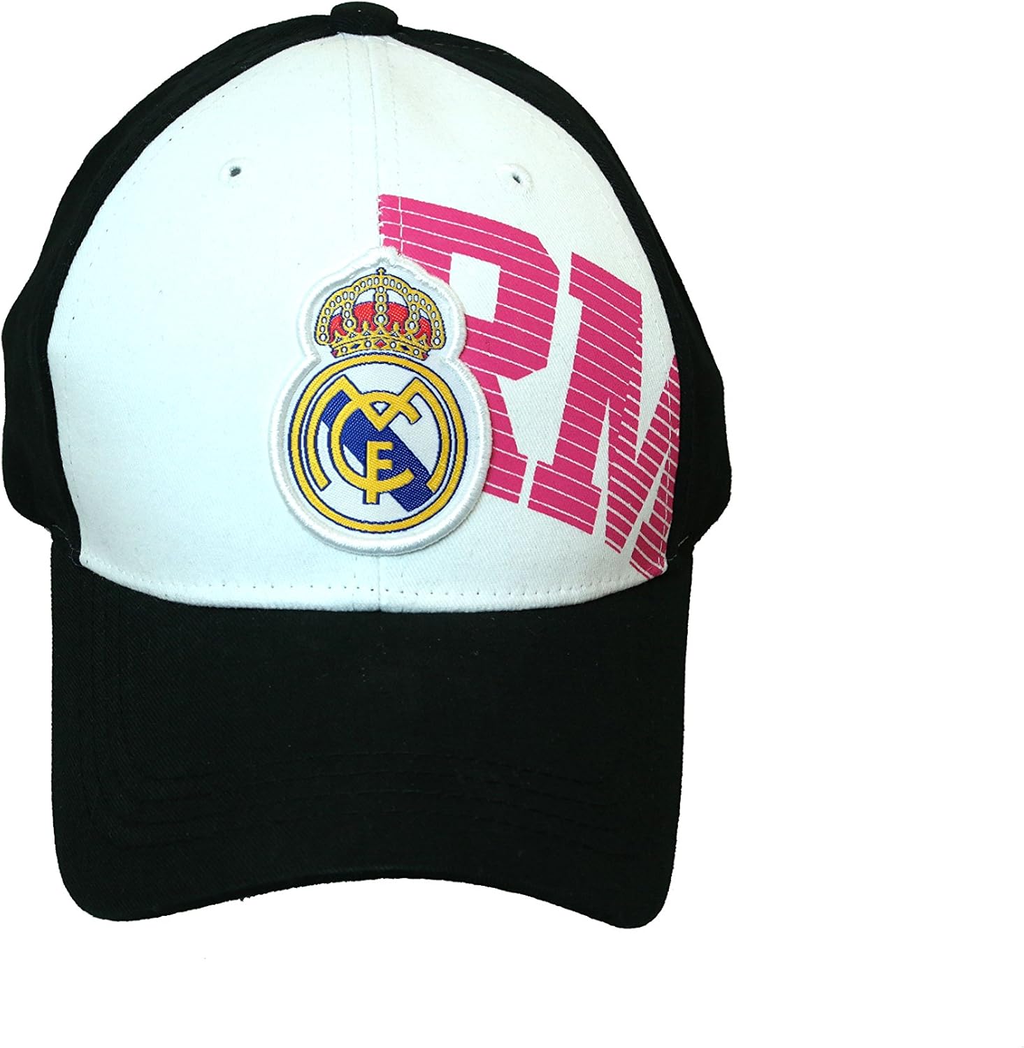 Compatible with Real Madrid Soccer Cap (One Size, Real Madrid 8) White