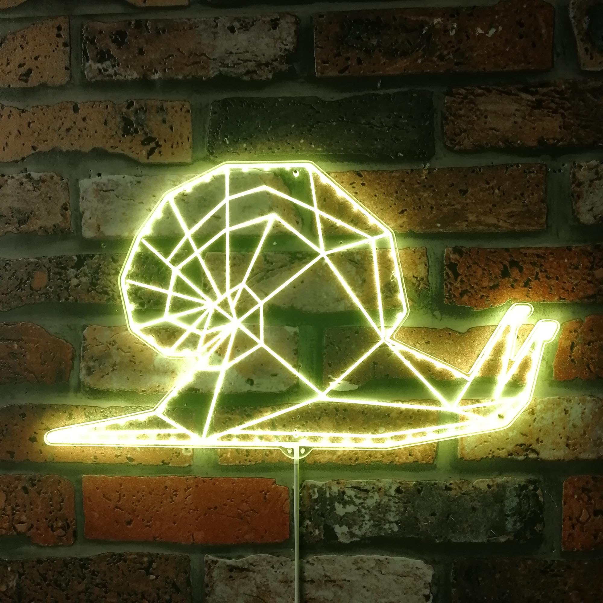 ADVPRO Snail Geometric RGB Dynamic Glam LED Sign - Cut-to-Edge Shape - Smart 3D Wall Decoration - Multicolor Dynamic Signage st06s86-fnd-i0282-c