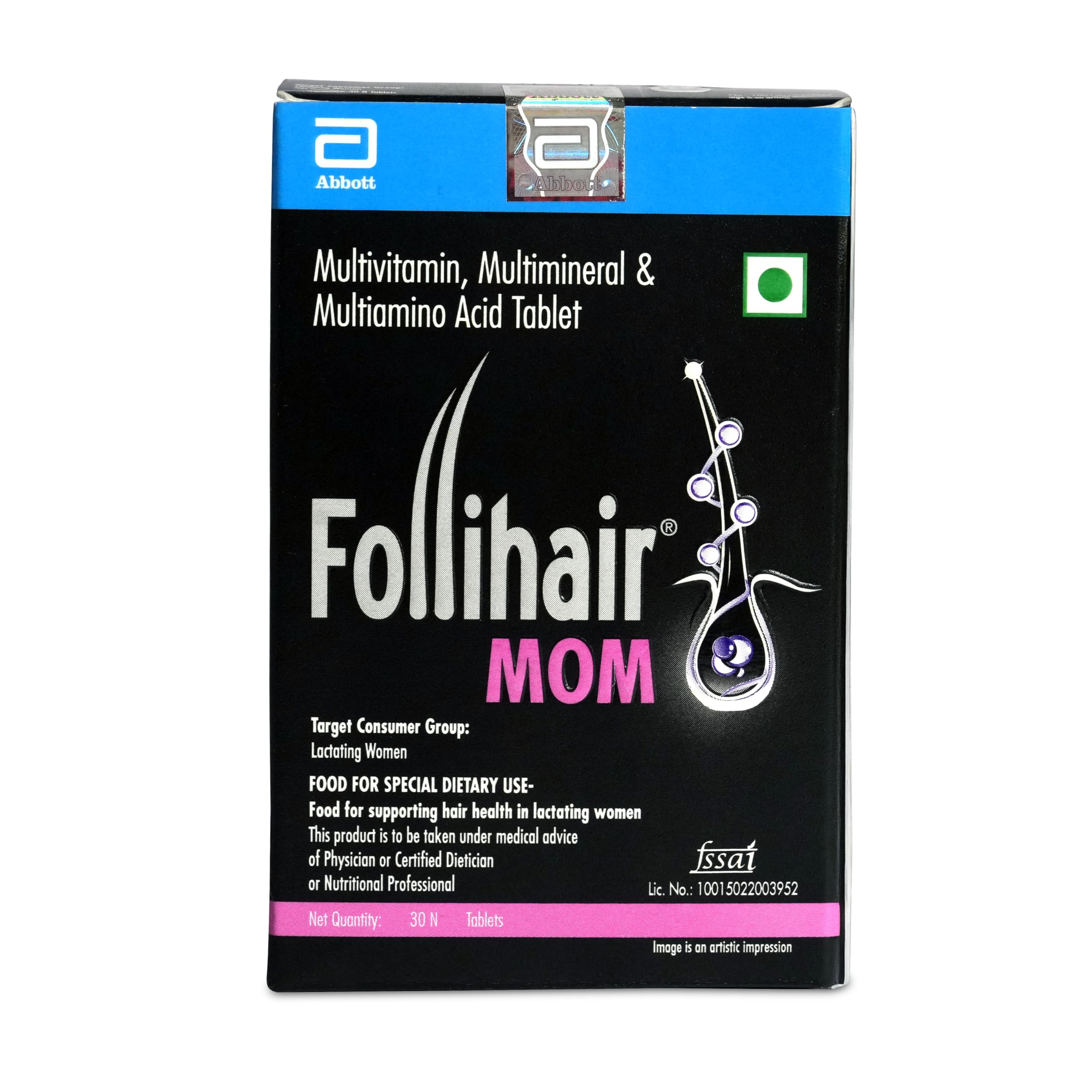 Follihair MOM Multivitamins,Multimineral & Multiamino for Lactating Women 30 Tablet (Pack of 1) — Amazon image 4