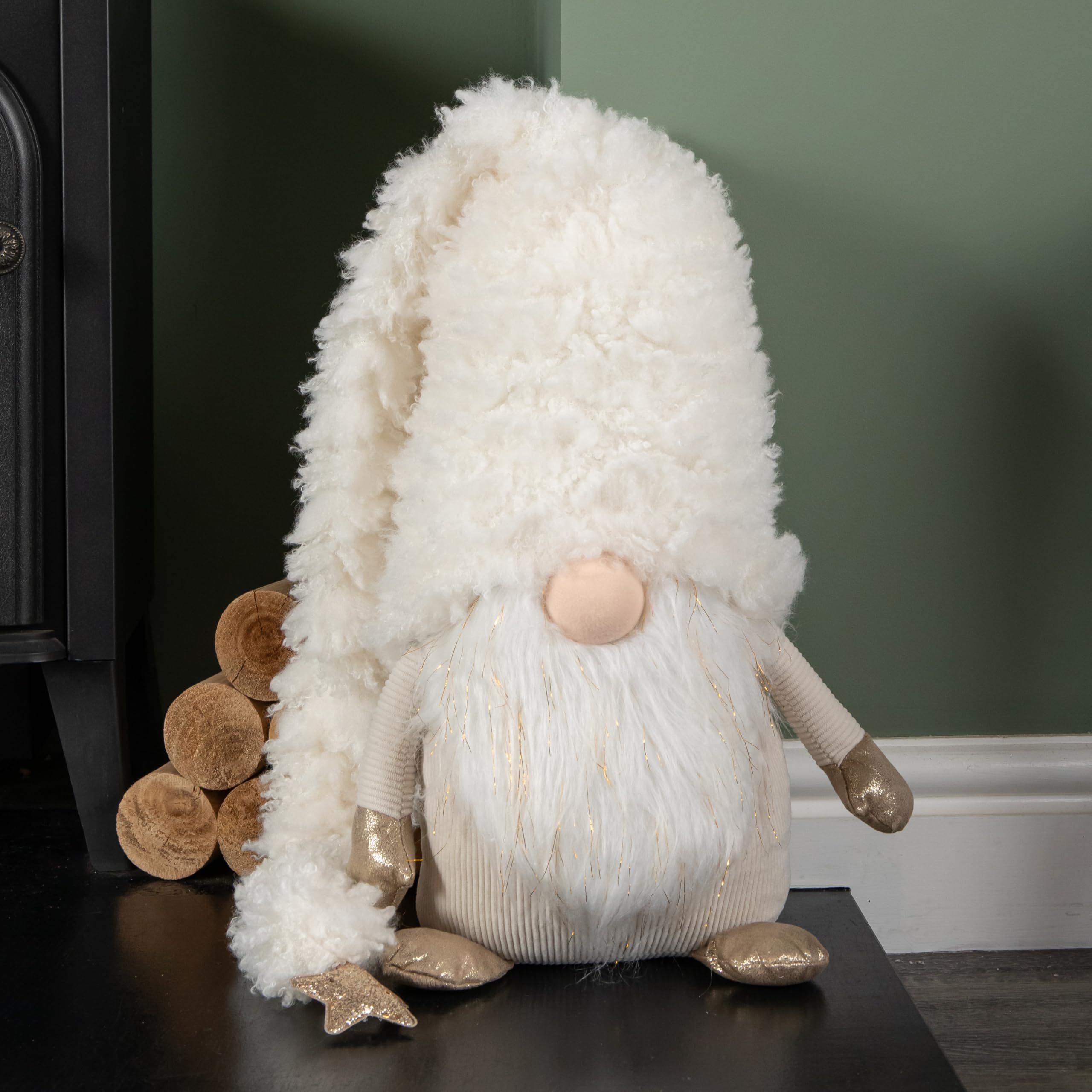 Samuel Alexander White 40Cm Extra Large Super Soft Christmas Snow Gonk Decoration