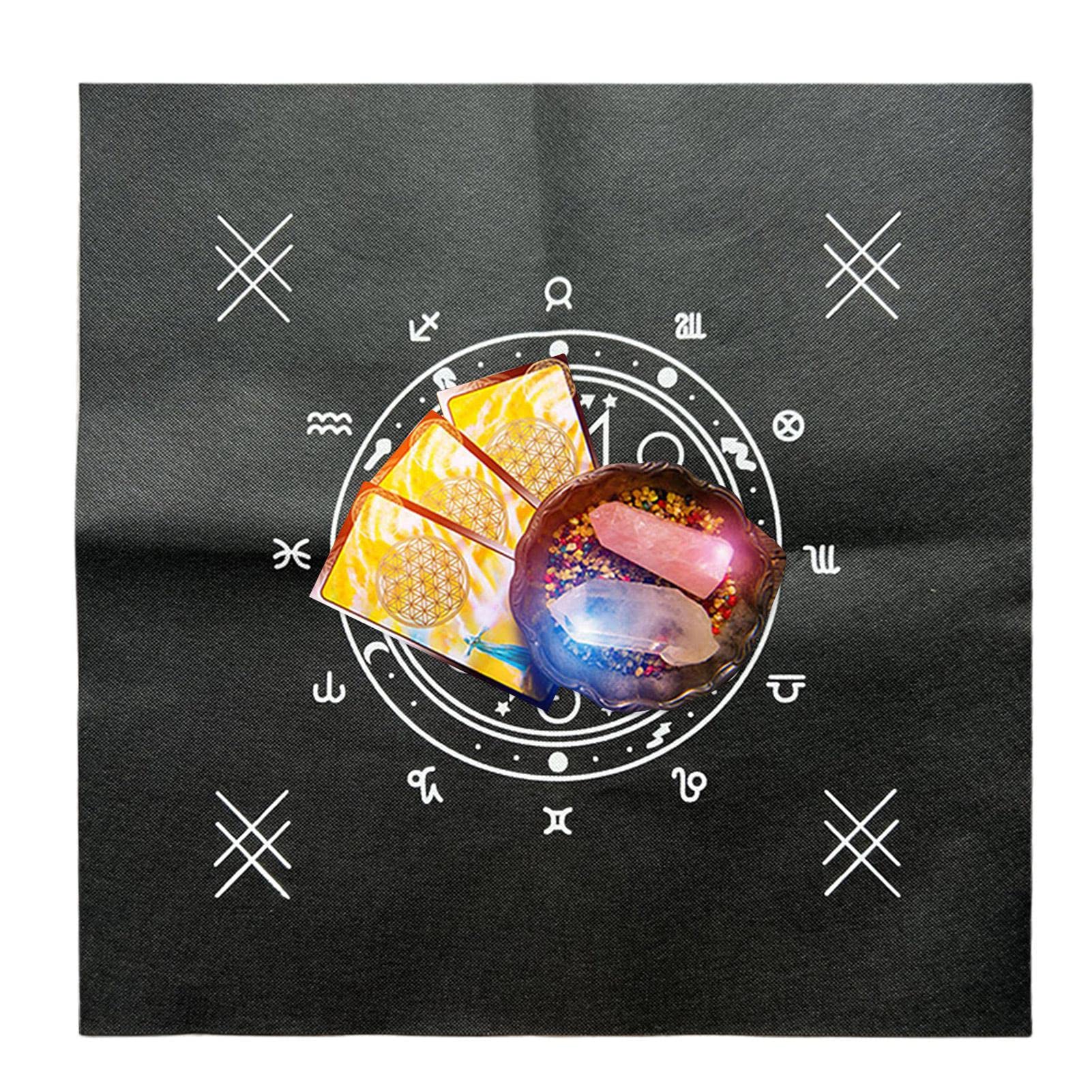 Amazon.co.jp: タロットテーブルクロス,正方形 19.29 x 19.29