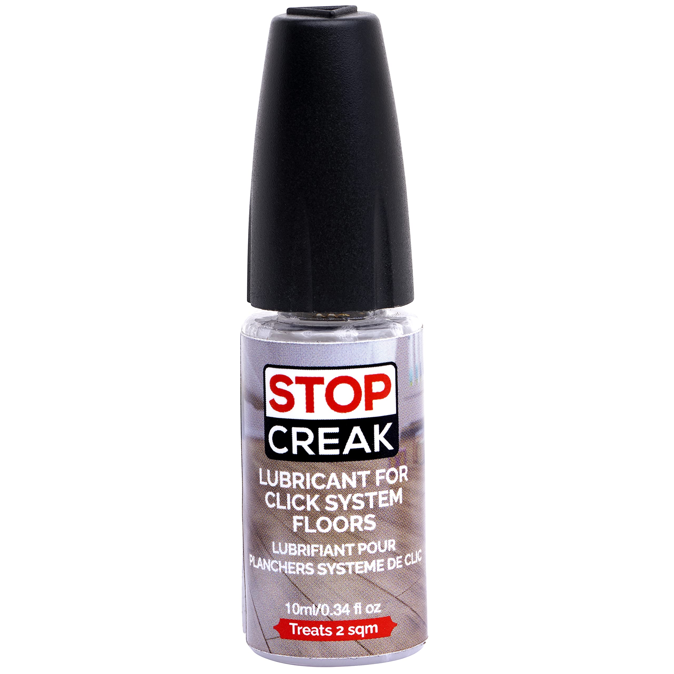 Stop Creak Floor Lubricant for Click System Laminate & Engineered Wood Floors. This is NOT for Regular Wood Floors, WOODLOCK and Click Lock ONLY. NOT Bonded, Nailed OR GLUED.
