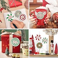 Vista 6 de 48 notas adhesivas de caramelo de Navidad, diseño de caramelo de Navidad, bloc de notas autoadhesivas, notas adhesivas para Navidad, vacaciones