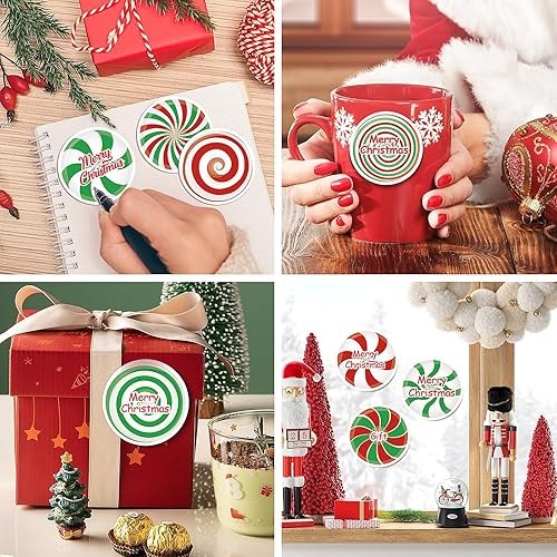 Miniatura 6 de 48 notas adhesivas de caramelo de Navidad, diseño de caramelo de Navidad, bloc de notas autoadhesivas, notas adhesivas para Navidad, vacaciones,