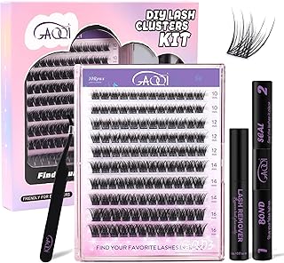 Kit de racimos de pestañas GAQQI, kit de exte...