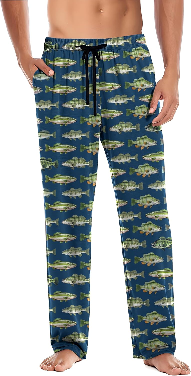 Men's Pajama Pants Lightweight Pajama Bottoms, Lounge Pants Sleepwear PJ Pants