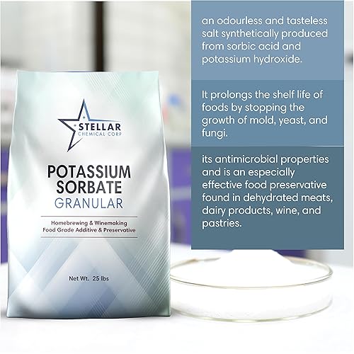 Miniatura 2 de Sorbato de potasio  Sorbato de potasio para elaboración de vino y elaboración casera  Conservante de alimentos para cerveza, vino, salsa de tomate,