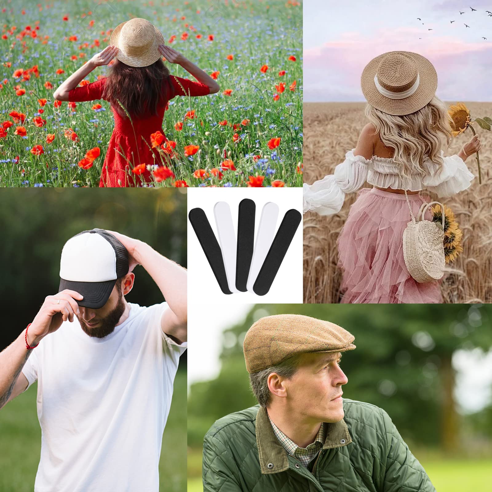 12 pezzi nastro per cappelli taglia cappello riduttore coulisse inserto