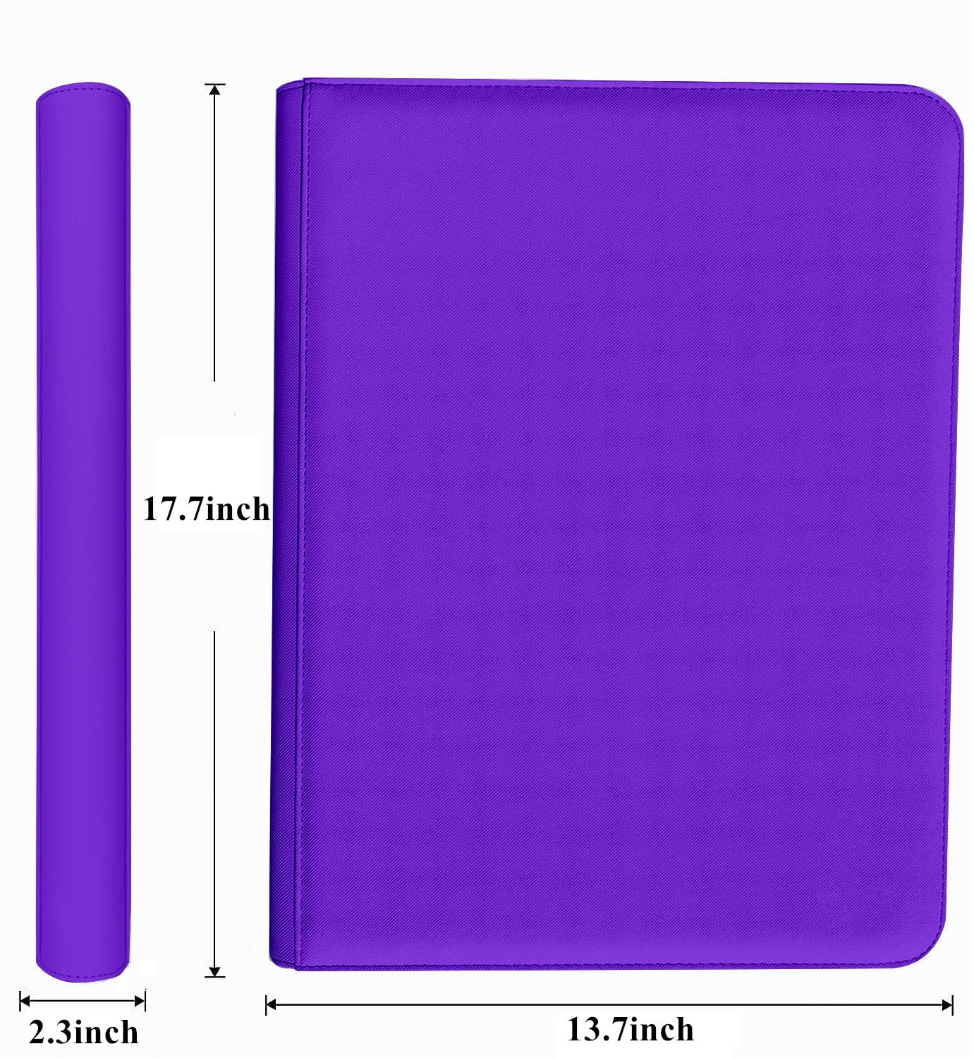 Raccoglitore a 9 tasche per carte semi rigidi, raccoglitore ad anelli per carte senza anelli, contiene 360 custodie dure, raccoglitore semi per carte di credito con maniche per PSA, BGS e Grading, CSG