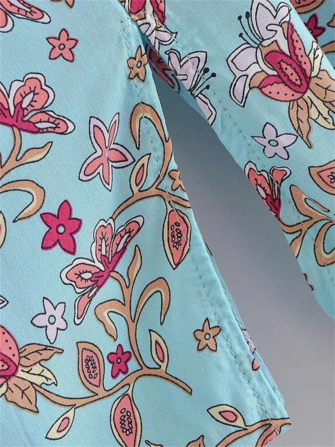 Disimlarl Kimono da donna con stampa bohémien, maniche a pipistrello, maxi copricostume da spiaggia