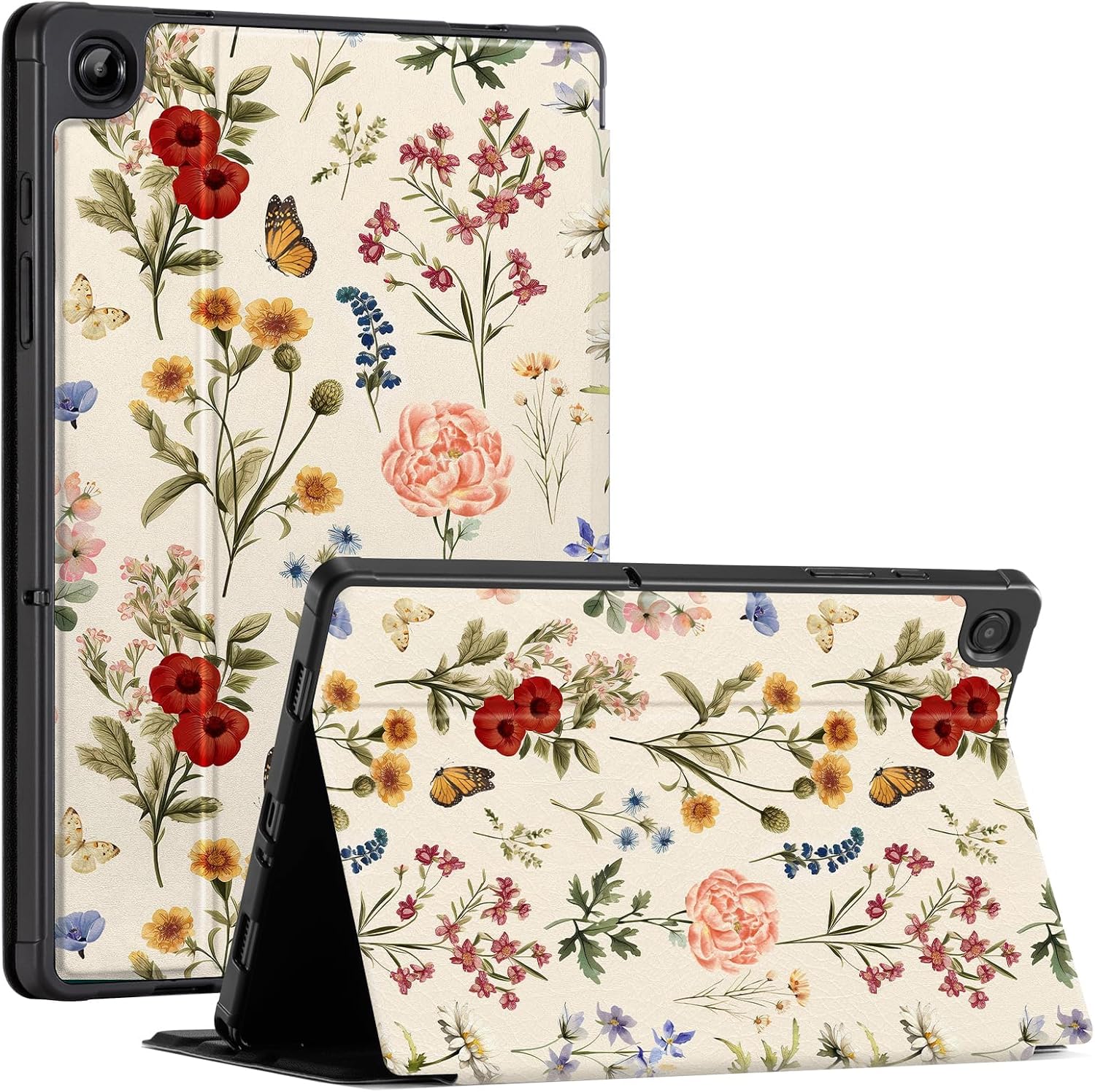 CoBak Case for Samsung Galaxy Tab A11+ Plus 11” 2025, Multi-Viewing Angles, All New PU Leather Folio Stand Cover with Auto Sleep Wake Feature for Samsung Galaxy Tab A11+ Tablet 11-inch, Floralia