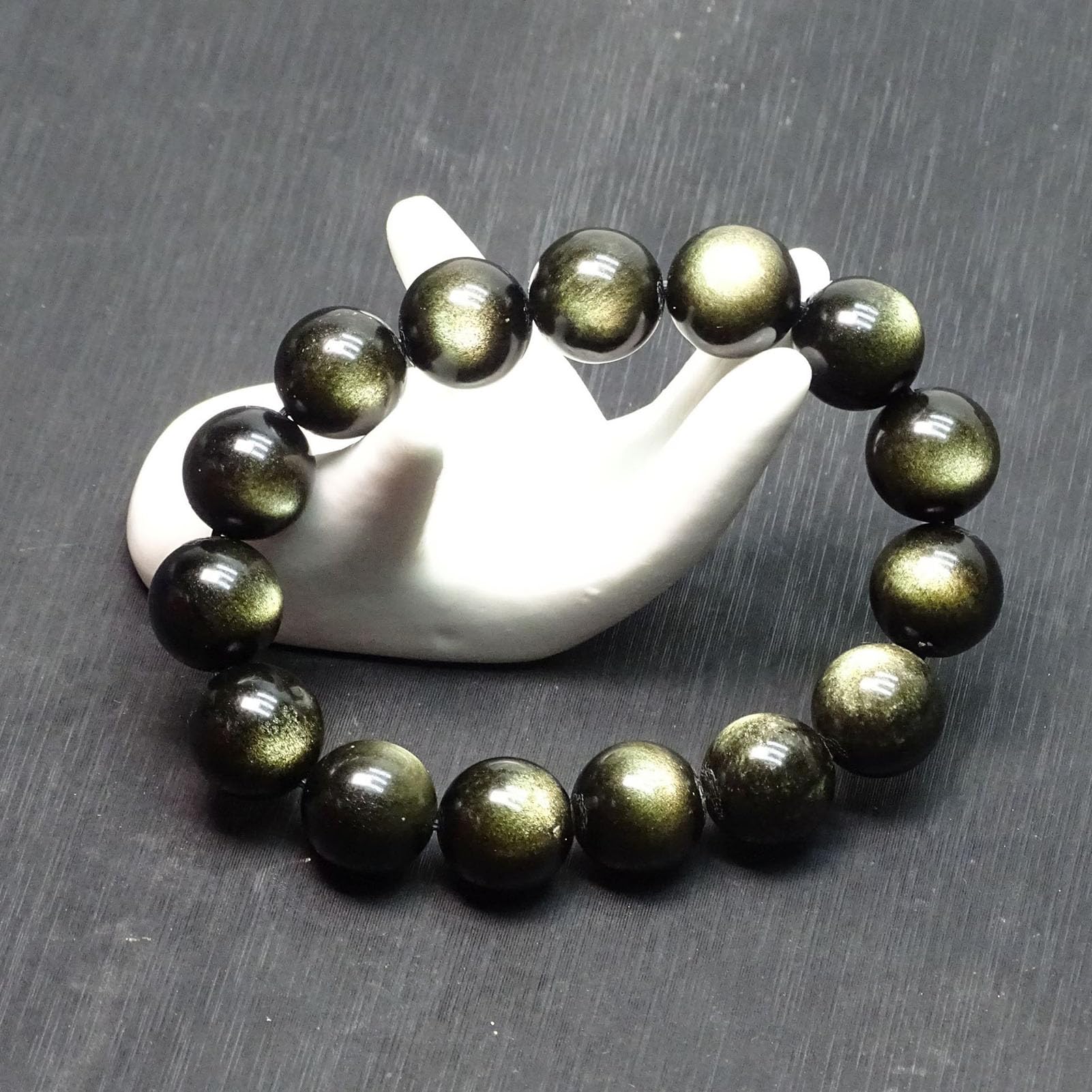 Bracciale Elastico, Pietra Preziosa Naturale Perline di Cristallo Rotonde per Braccialetti Elastici con Perline Gioielli in Pietra Regolabili Regali Chakra per Bilanciare Reiki,4a,18MM