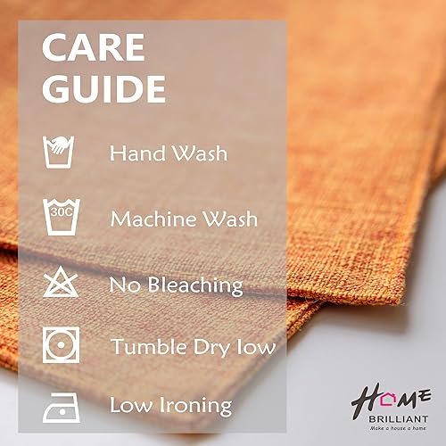 Vista 151 de Home Brilliant Juego de 4 manteles individuales de lino azul, resistentes al calor, manteles individuales para mesa de comedor, manteles Índigo