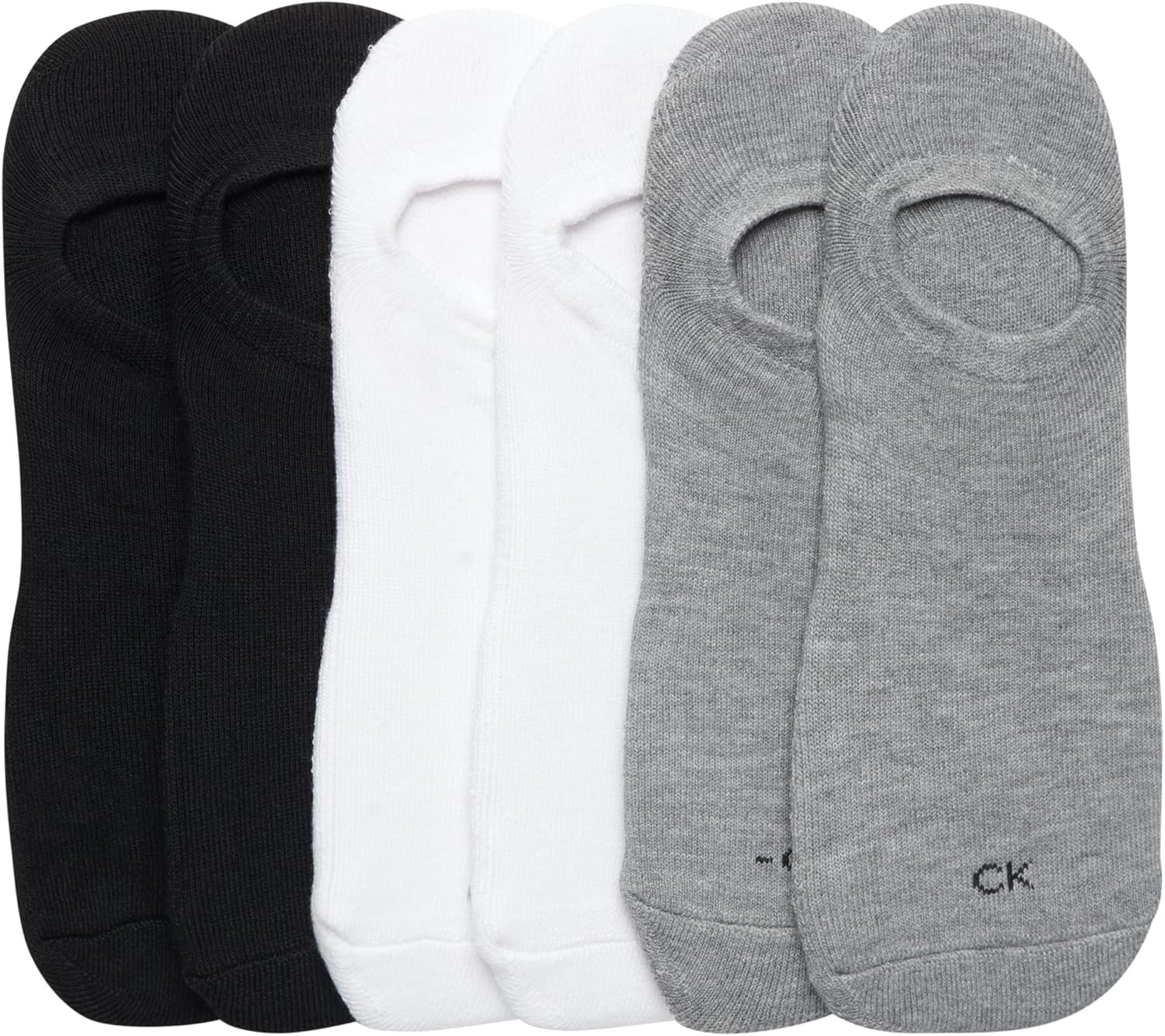 Calvin Klein Mens Liner Socks - 6 Pack Cushioned Non-Slip No Show Sneaker Loafer Sock - Ultra Low Cut Socks for Men (7-12) - Image 4