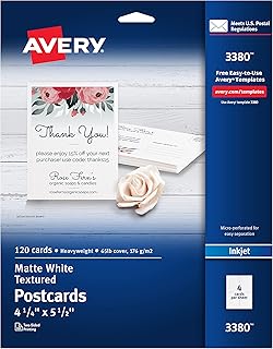 Avery Printable Postcards, 4.25