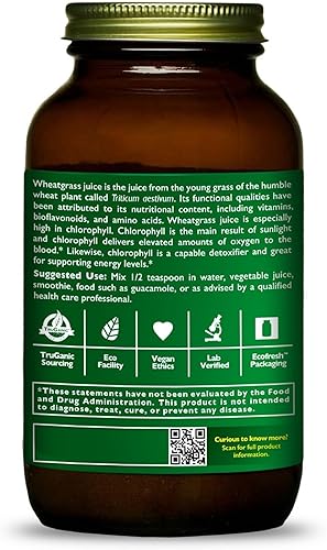 Miniatura 3 de HEALTHFORCE SUPERFOODS Polvo de jugo de hierba de trigo - 8 oz en polvo