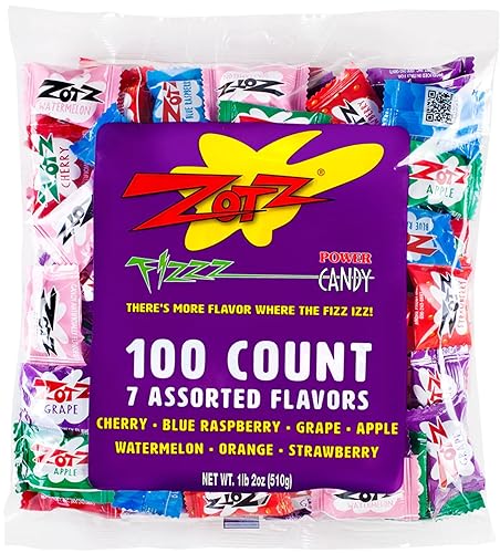 Zotz Fizzy Candy, varios sabores, 200unidades