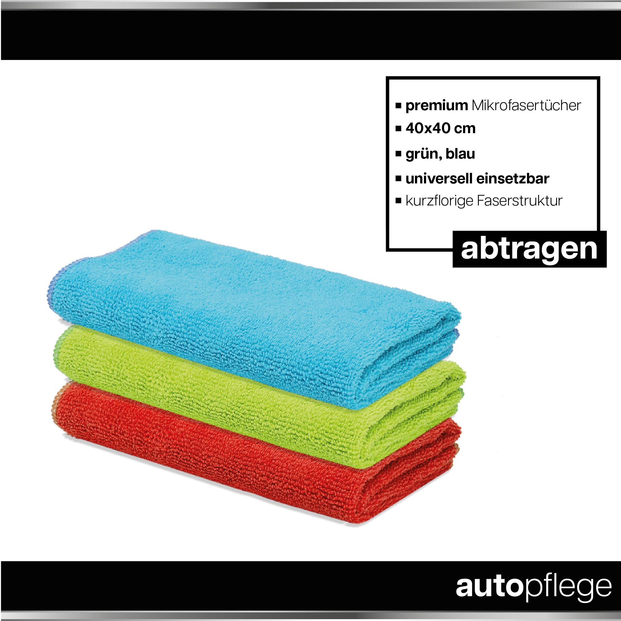 Juego de abrillantador y sellador de coche Menzerna Heavy Cut Compound 400 contra arañazos + Super Finish 3500 pulido brillante + Power Lock Ultimate Protection + 3 x Gamuza de 40 x 40 cm + 3 x