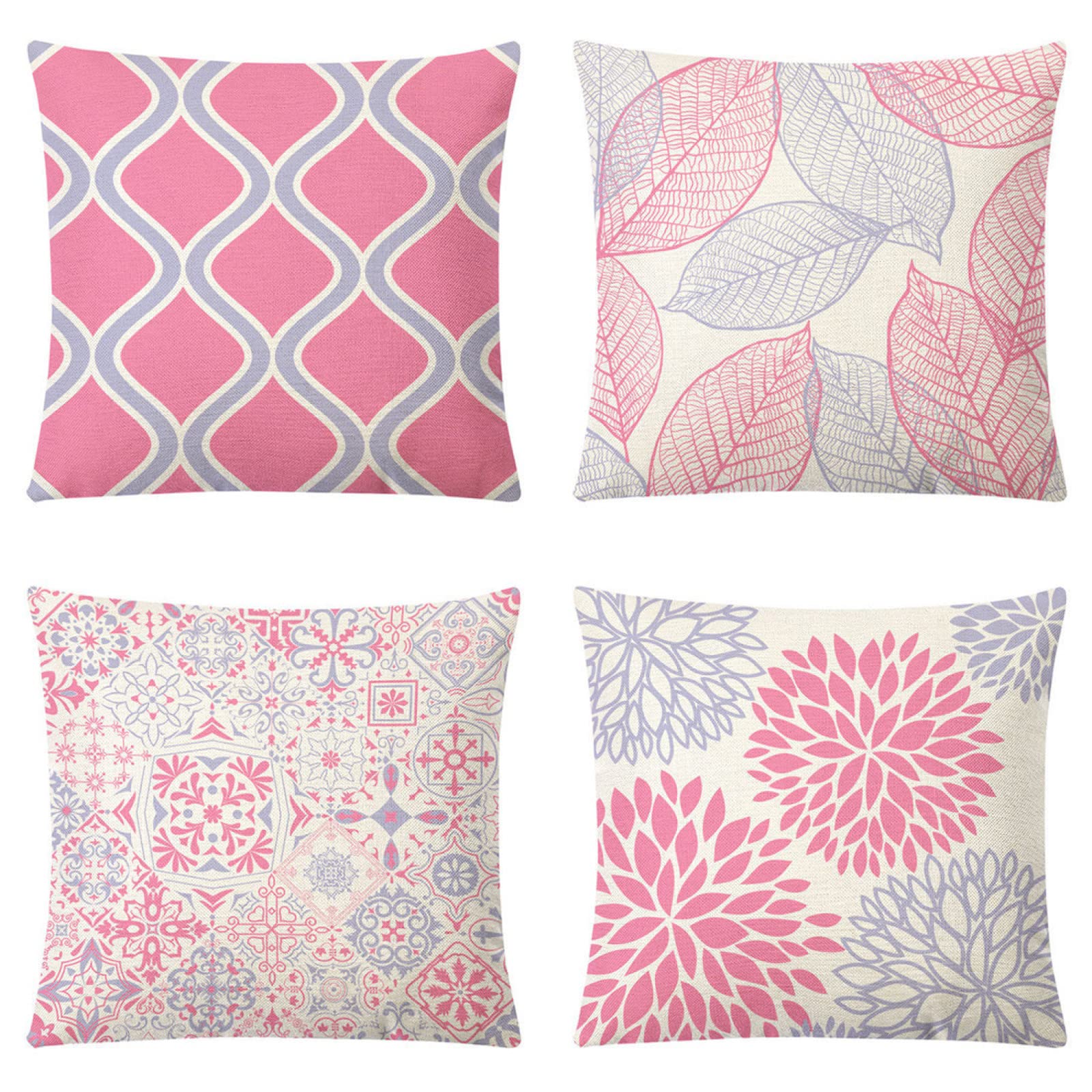 Housses de coussin de canapé en lin 60x60 cm pour un salon cosy et chaleureux