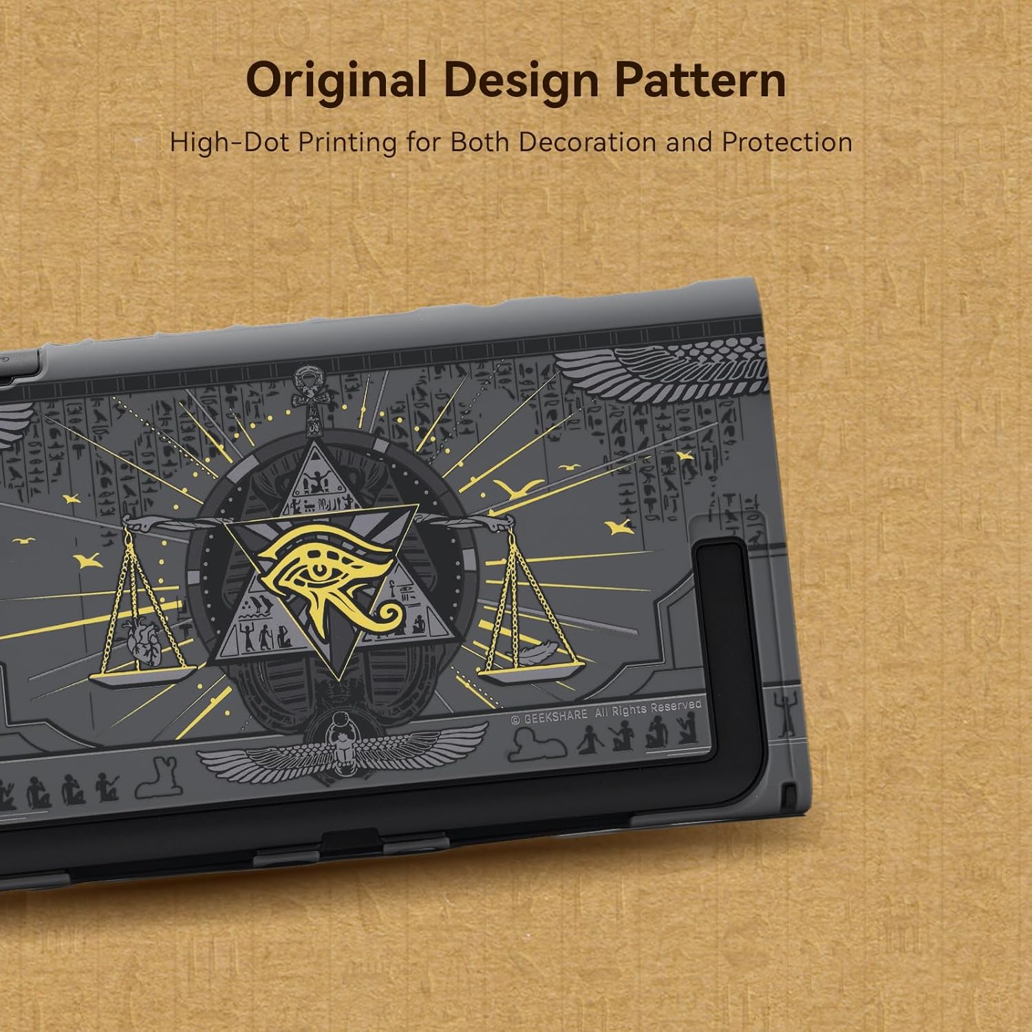 GeekShare Protective Case Compatible with Switch 2, Hard PC Slim Dockable Shell Cover Designed for Switch 2 Game Console and Joysticks Controllers - Mystic Kingdom - Image 5