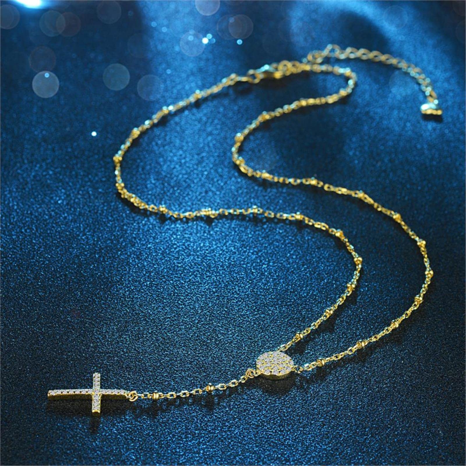 Collares De Plata De Ley 925 para Mujer, Joyería Fina Turca De Ojo Malvado Cruzado De Color Blanco Rosa Y Dorado A La Moda