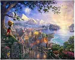 Thomas Kinkade Studios Disney Pinocchio Wishes Upon A Star 8