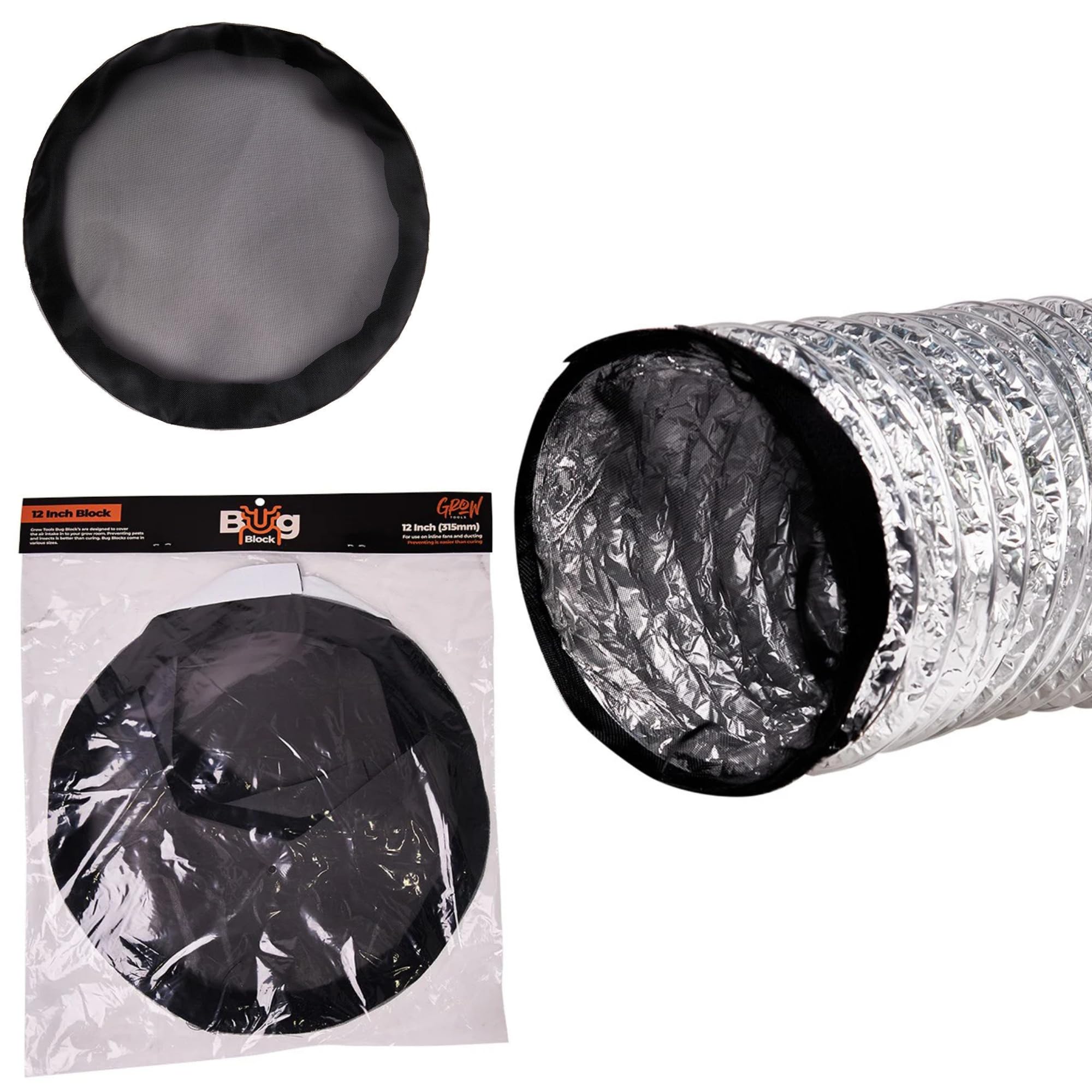Bug Block Insect Filter Cover, Fine Mesh Guard for Ducting and Intake Fans, Pest and Debris Prevention for Grow Tents 4-12 Inch (10 Inch)