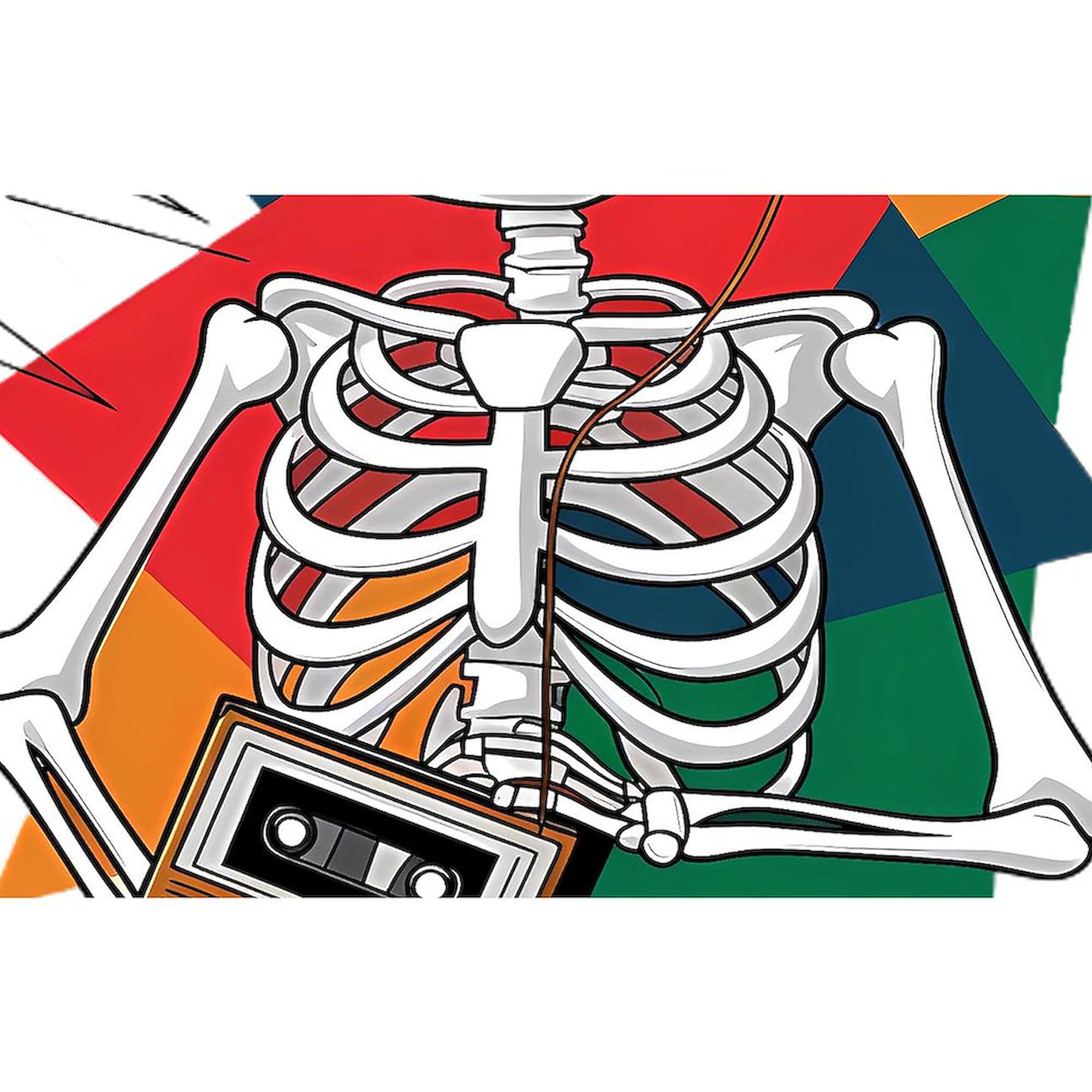 CafePress A Skeletal Figure With A T Shirt Featuring 4