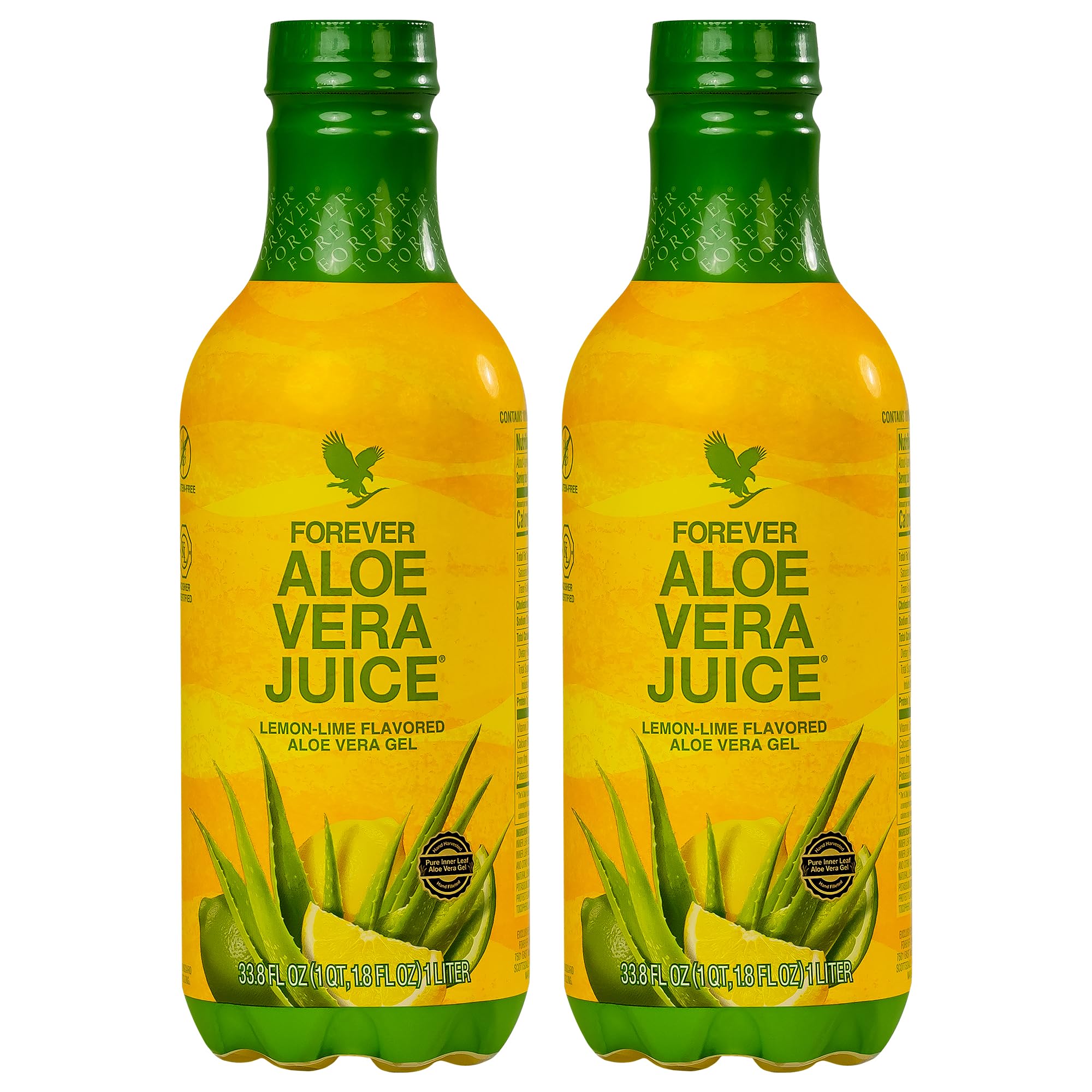Amazon.com: Forever Living - Aloe Vera Juice - Lemon Lime Flavor with Pure  Inner Leaf Gel - Supports Digestion and Immunity - 1L Each (Pack of 2) :  Health & Household
