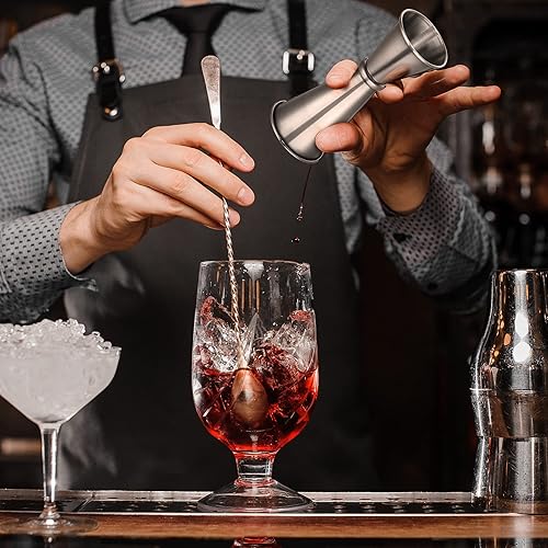 Miniatura 6 de Yaomiao Jigger de 2 onzas y 1 oz para bartending doble cóctel jigger japonés Jigger taza medidora de acero inoxidable para el hogar, bar, licor,