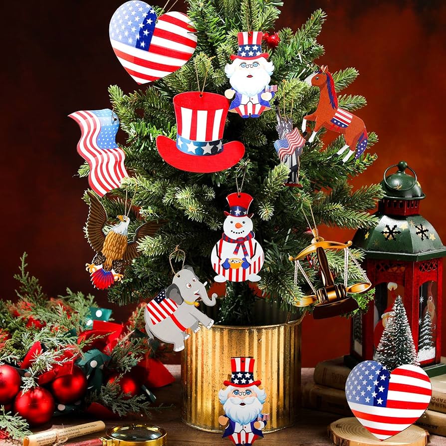 アメリカ　クリスマスオーナメント アメリカンカントリー収納BOX入り　16 アメリカ クリスマスオーナメント アメリカンカントリー収納BOX