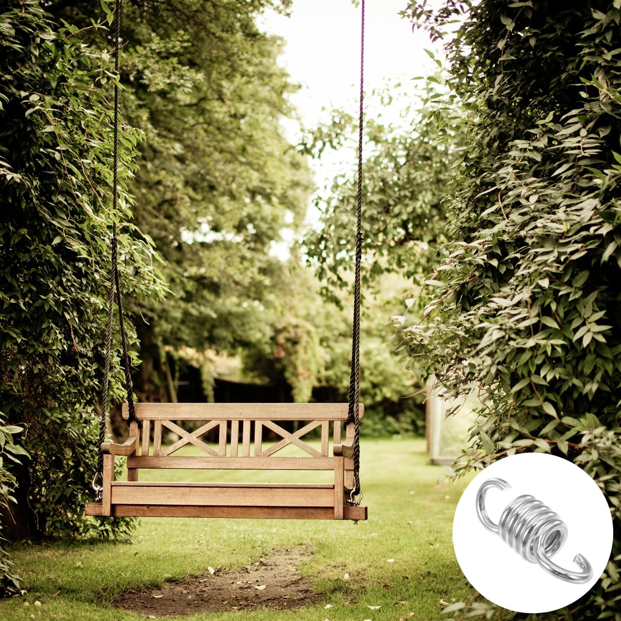 BESPORTBLE Hammock Chair Spring: 2pcs Swing Hooks Heavy Duty, Metal Hammock Spring, Replacement Swing Hook 6.5x34x95mm - Image 2
