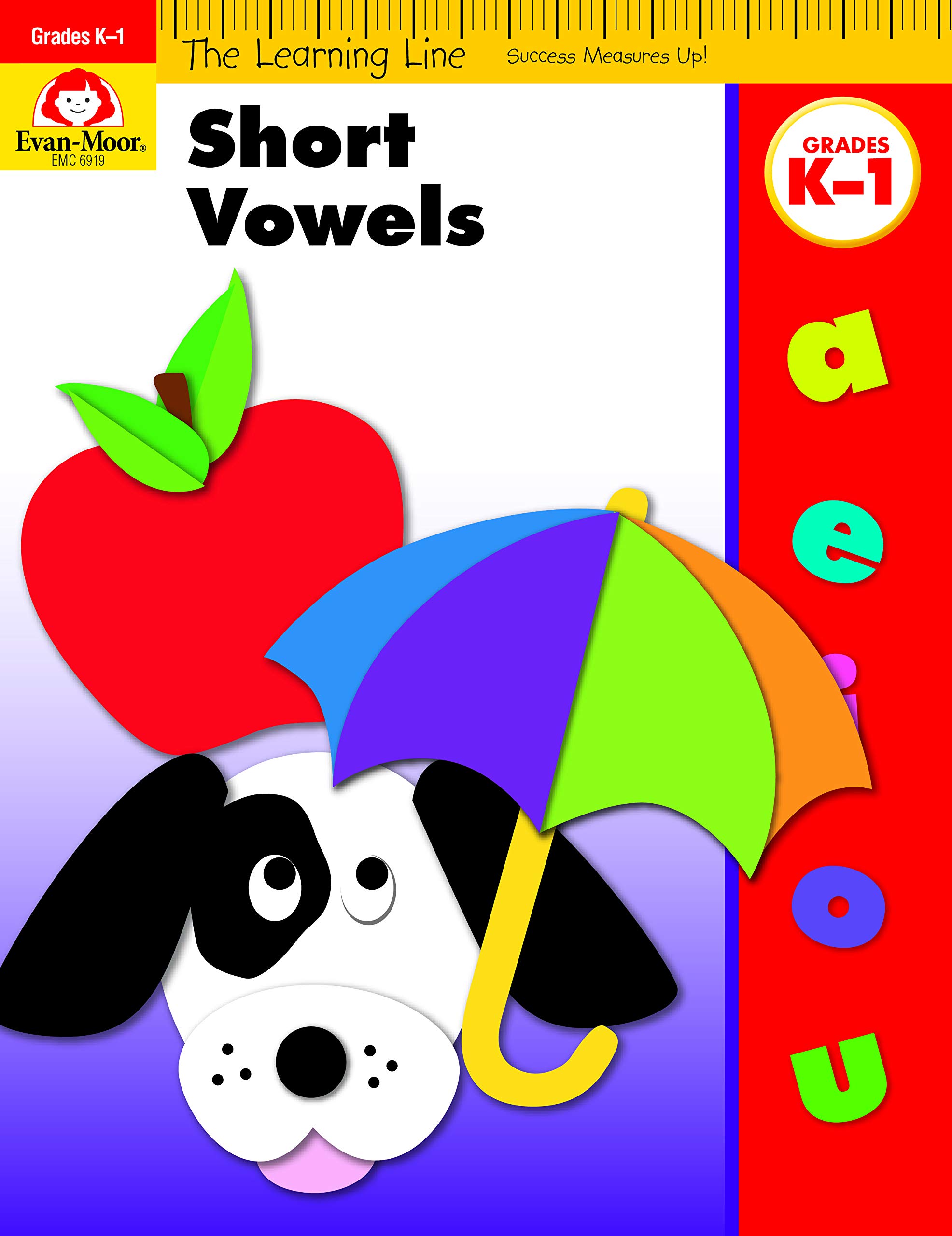 Learning Line: Short Vowels, Kindergarten - Grade 1 Workbook