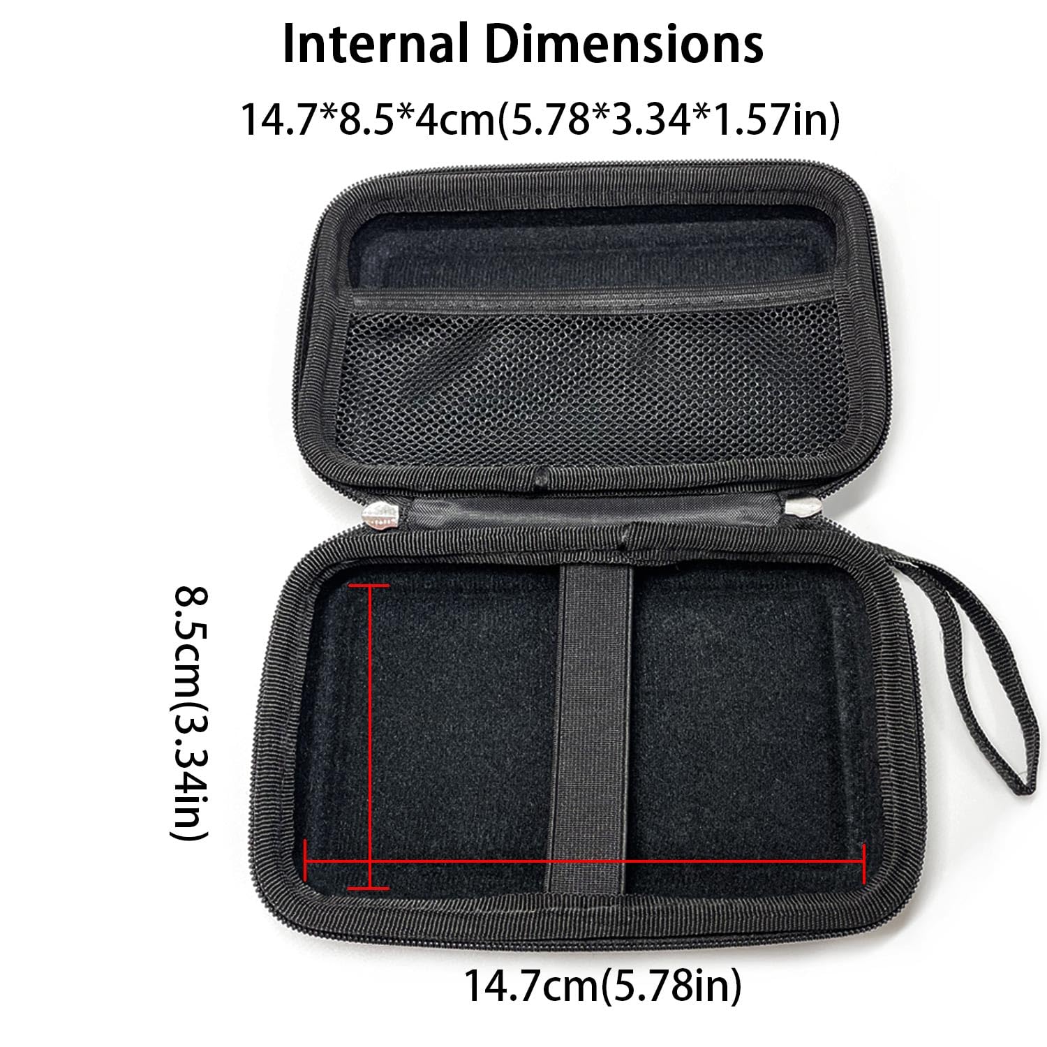 Custodia per Game boy Color, Rigida Borsa Protettive Portatile per GBC GBA GBP Console, Hard Disk Esterno 2.5'', Cavi e Accessori (nero)