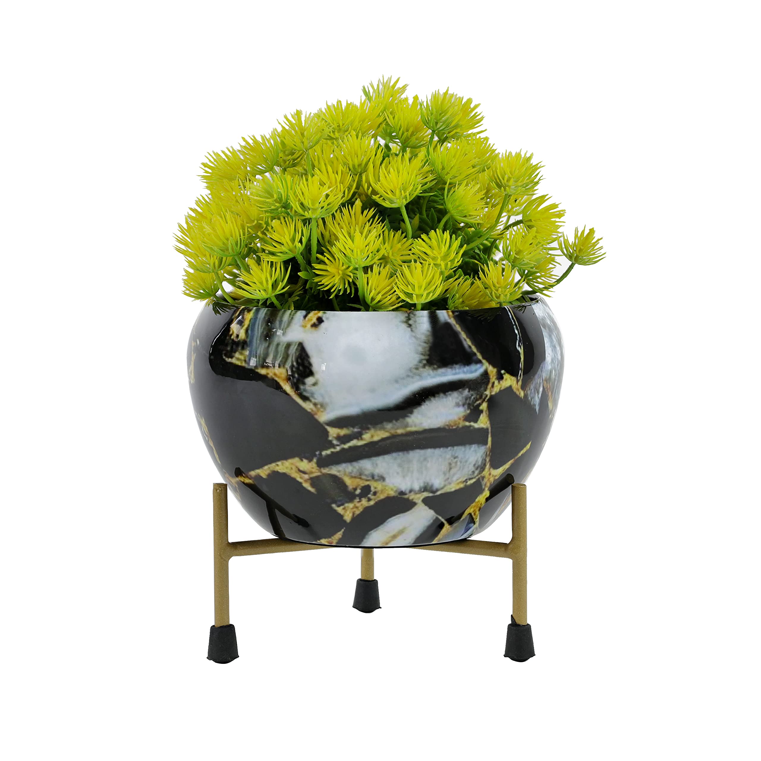 Tuxédo Black Marble (Set of 2) Ceramic Look Indoor Planter with Stand (B09HVX5TX6) Amazon Price History, Amazon Price Tracker