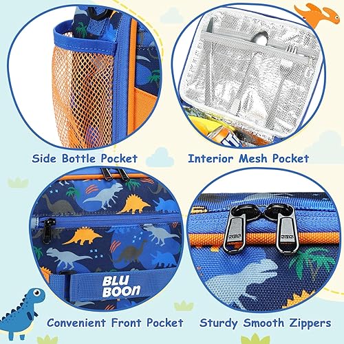 Miniatura 3 de Lonchera térmica para niños para la escuela, resistente al agua, reutilizable, con correa ajustable, para lonchera y botella de agua, fácil de