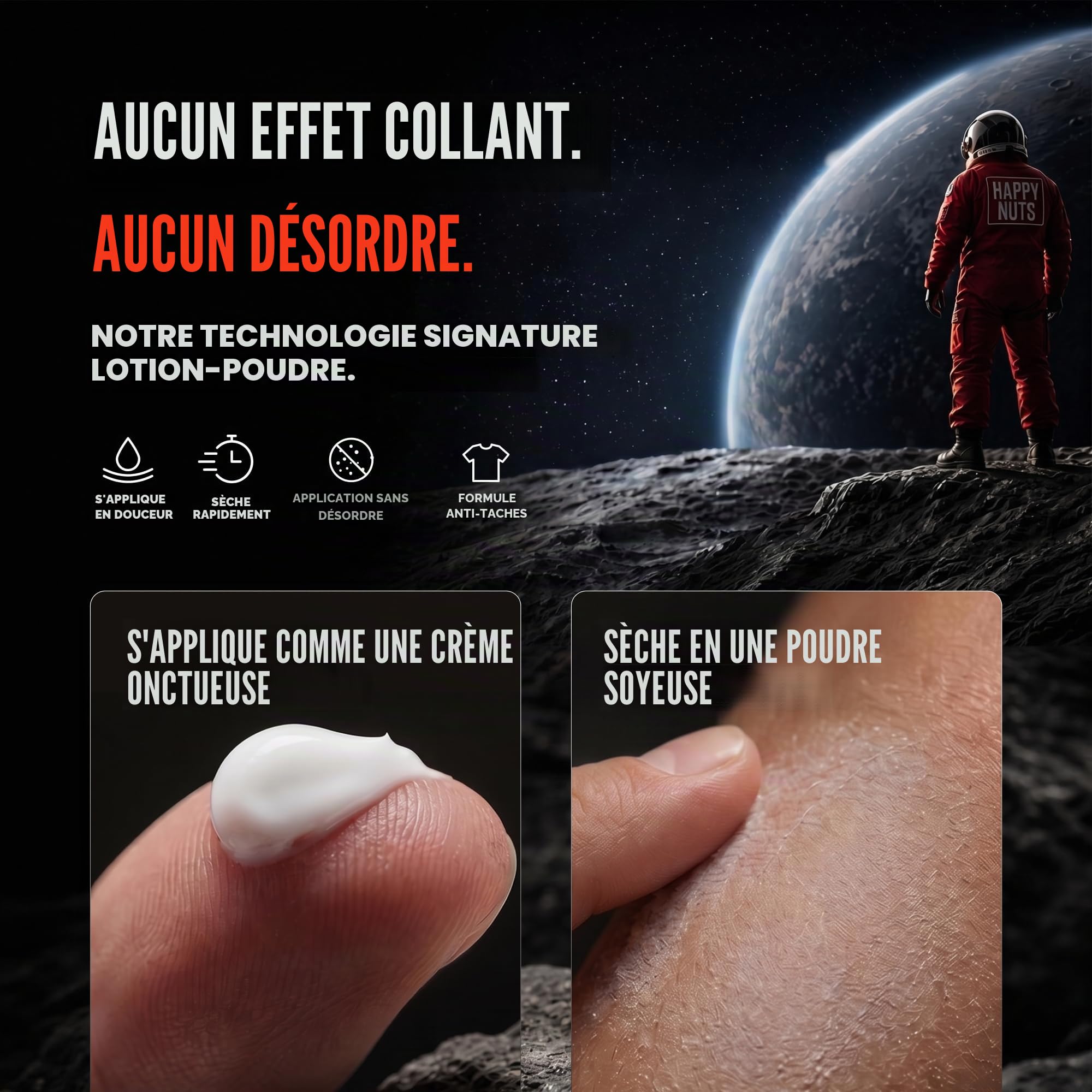 Happy Nuts Crème anti-transpiration et contrôle des odeurs pour homme