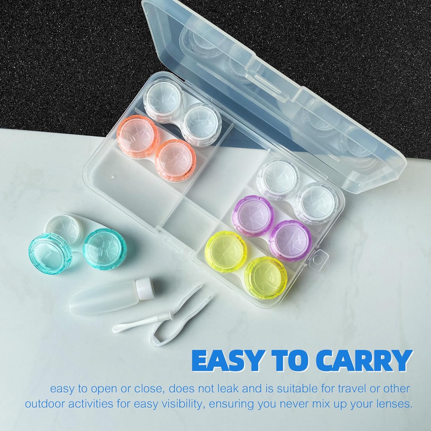 Colored Contact Lens Case, Clear...