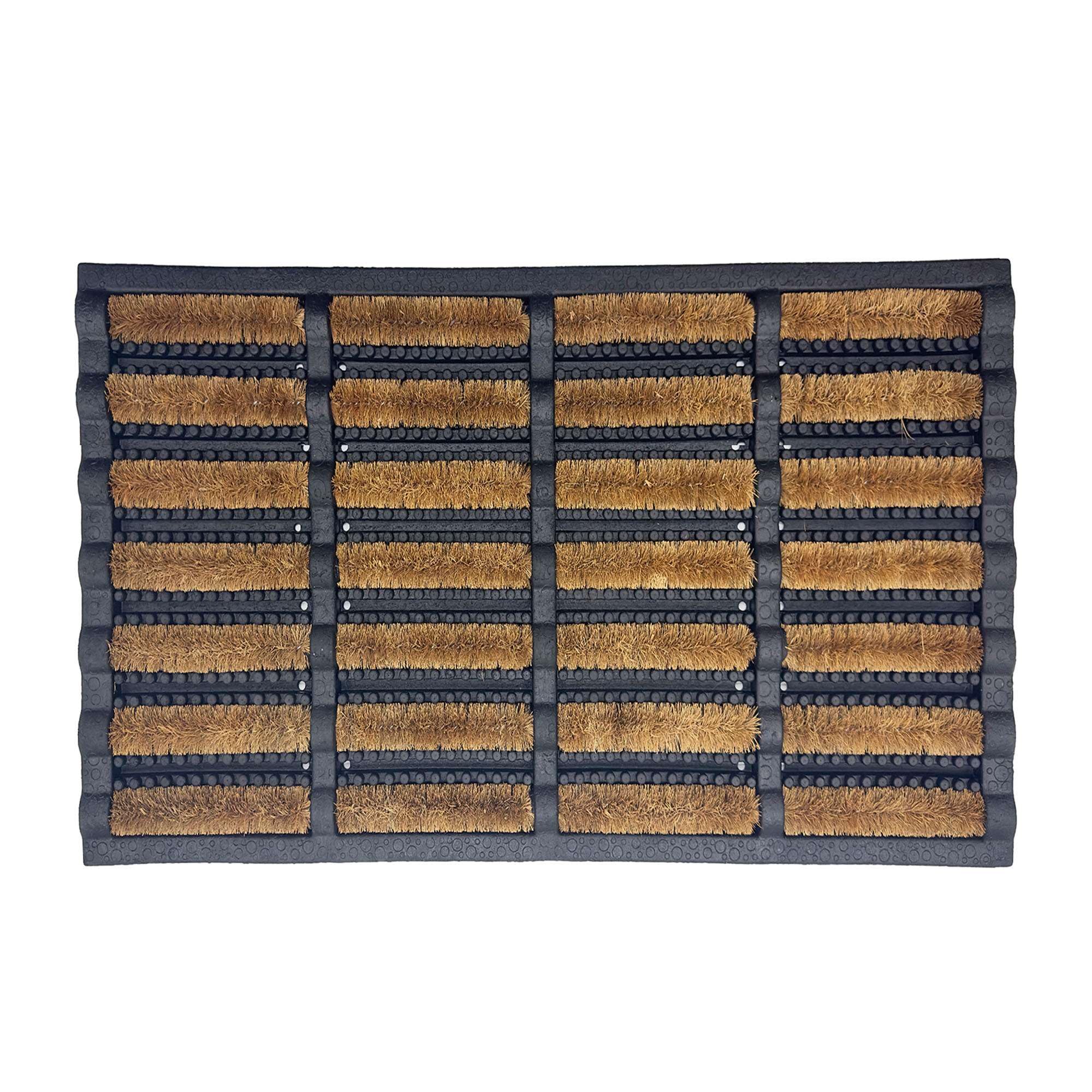 Nicoman Rubber And Coir Scraper Door Mat - 60Cm X 40Cm