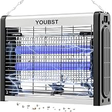 5000V Fly Zapper Electric Indoor, High- Fly Killer with 4W UV Light 365nm, 0W UV light Trap Flying Insects Electric Fly Zapper, Wasps, Moths, Quiet Pest Control for Indoor, Home Use UK PLUG