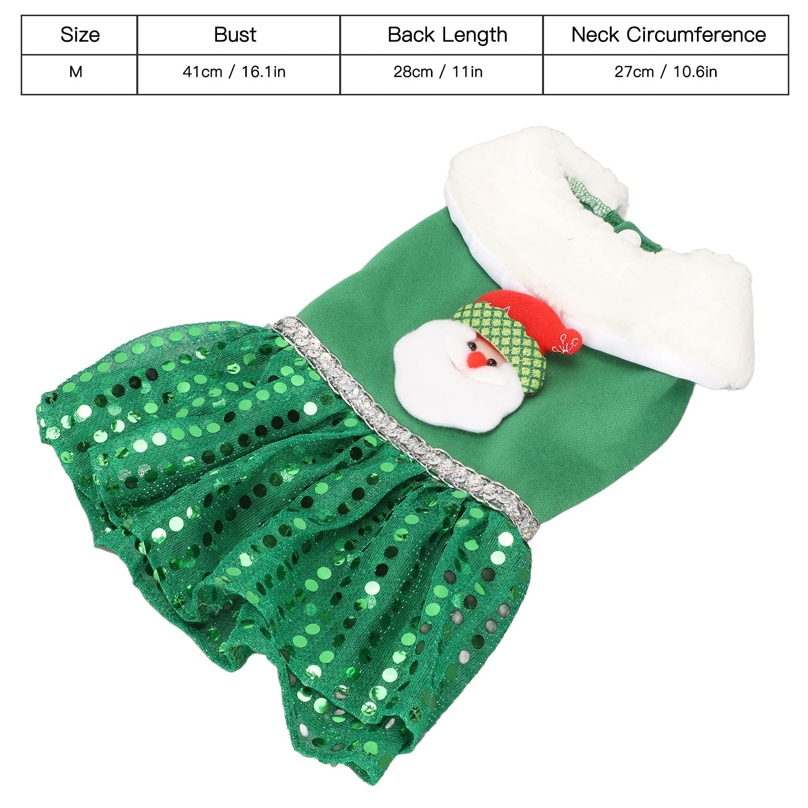 white christmas dresses Festive Green Red Christmas Dog Dress main image 0