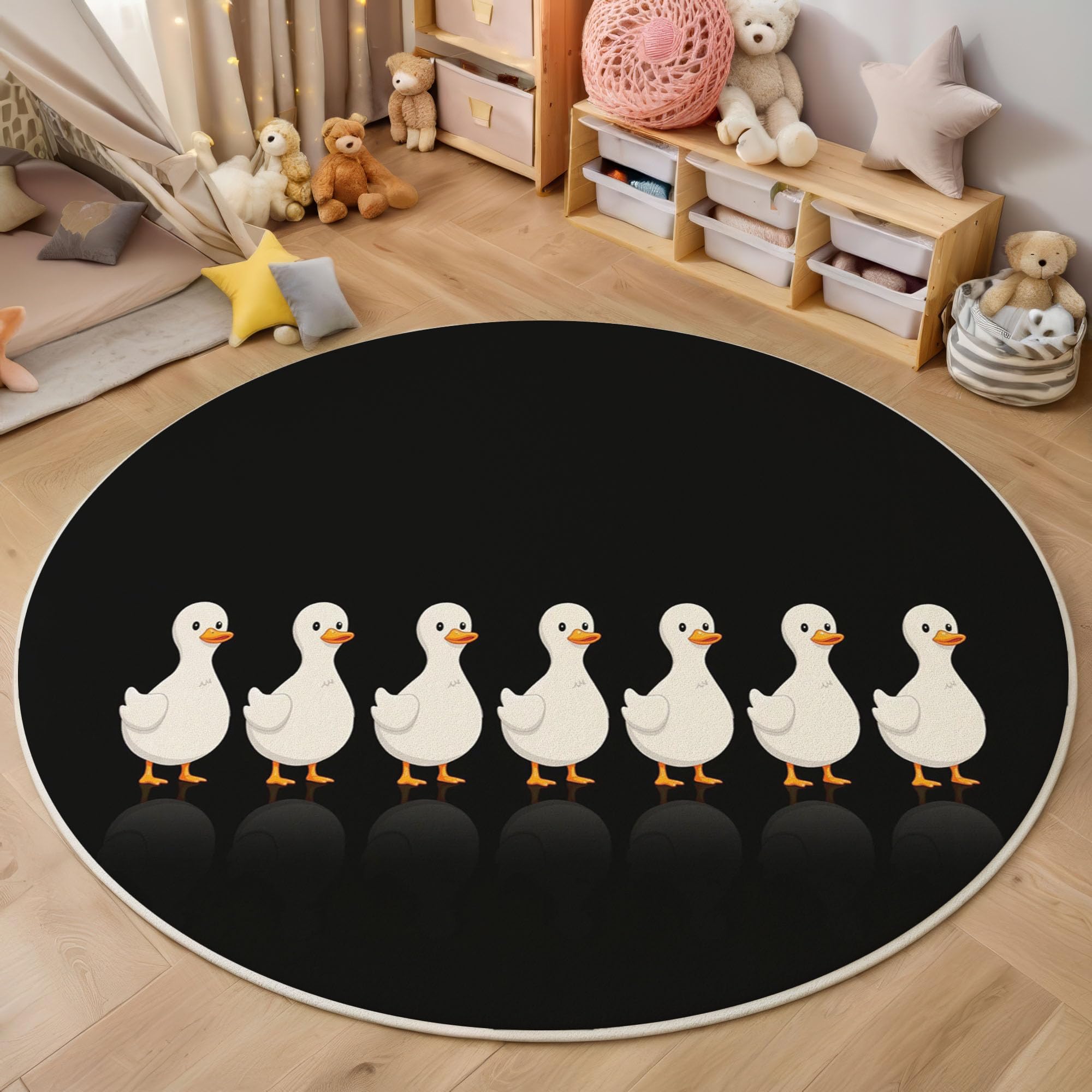Tapis enfant doux style scandinave pour salle de jeux moderne
