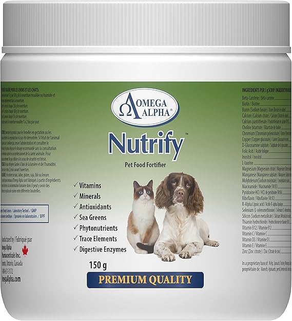 Omega Alpha Nutrify 150 g Contains a Complete Spectrum of Vitamins