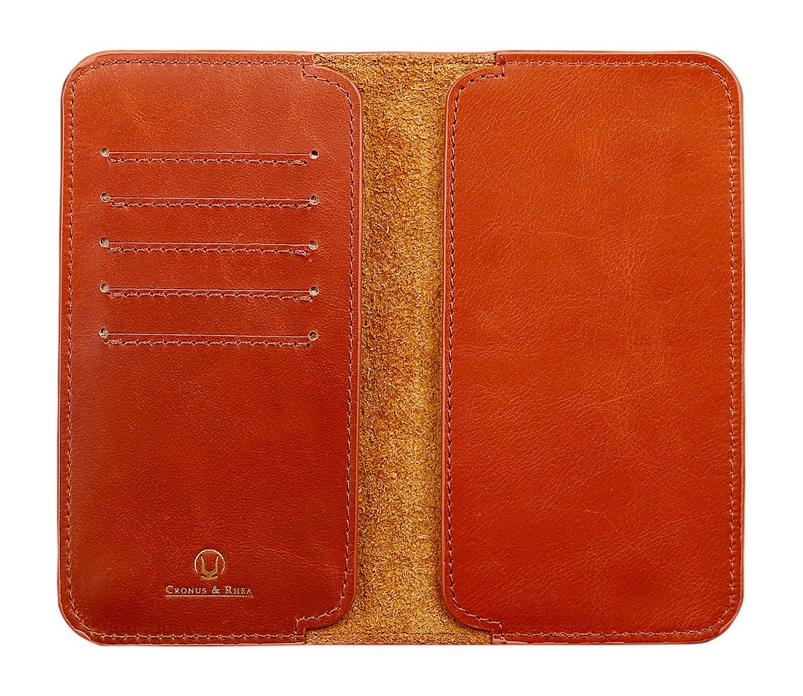 Portefeuille smartphone en cuir Cronus & Rhea luxe pour iPhone - 7