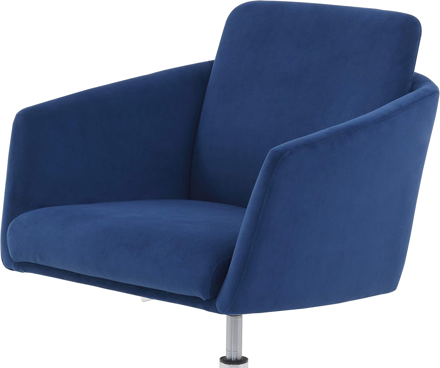 Black Friday Sale 2022 Amazon Brand – Rivet Bertha Mid-Century Velvet-Upholstered Swivel Office Chair, 25.25W, Sapphire Blue with Chrome Finish ❤ Crazy Deals Amazon Brand – Rivet Bertha Mid-Century Velvet-Upholstered Swivel Office Chair, 25.25W, Sapphire Blue with Chrome Finish