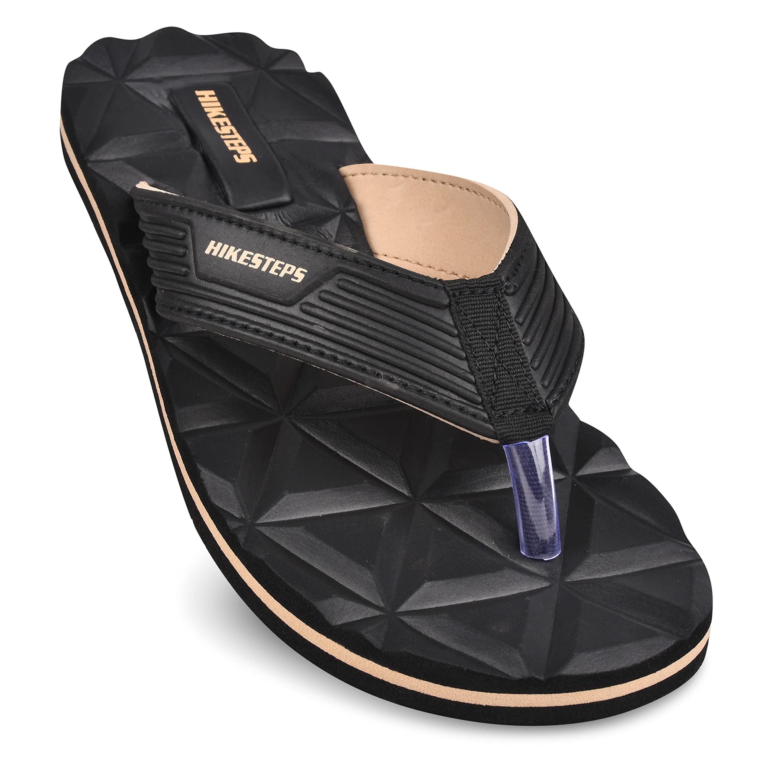 Diamond Black & Beige Flipflops | Classic | Cool | Stylish | Trendy | Home | Outdoor | Lightweight | Slippers for Men (Size- 6) (B0BRKF6G33) Amazon Price History, Amazon Price Tracker