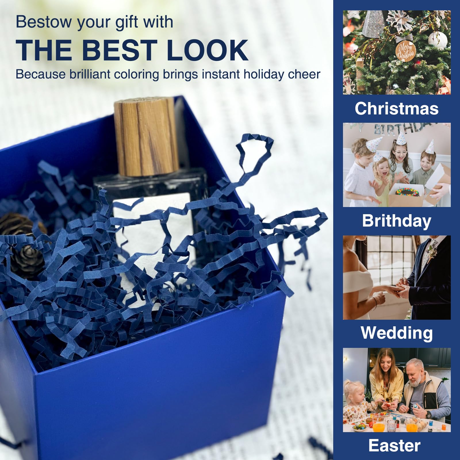 Corlcol 200g (7oz) Crinkle Paper Filler Grass Cushion Paper